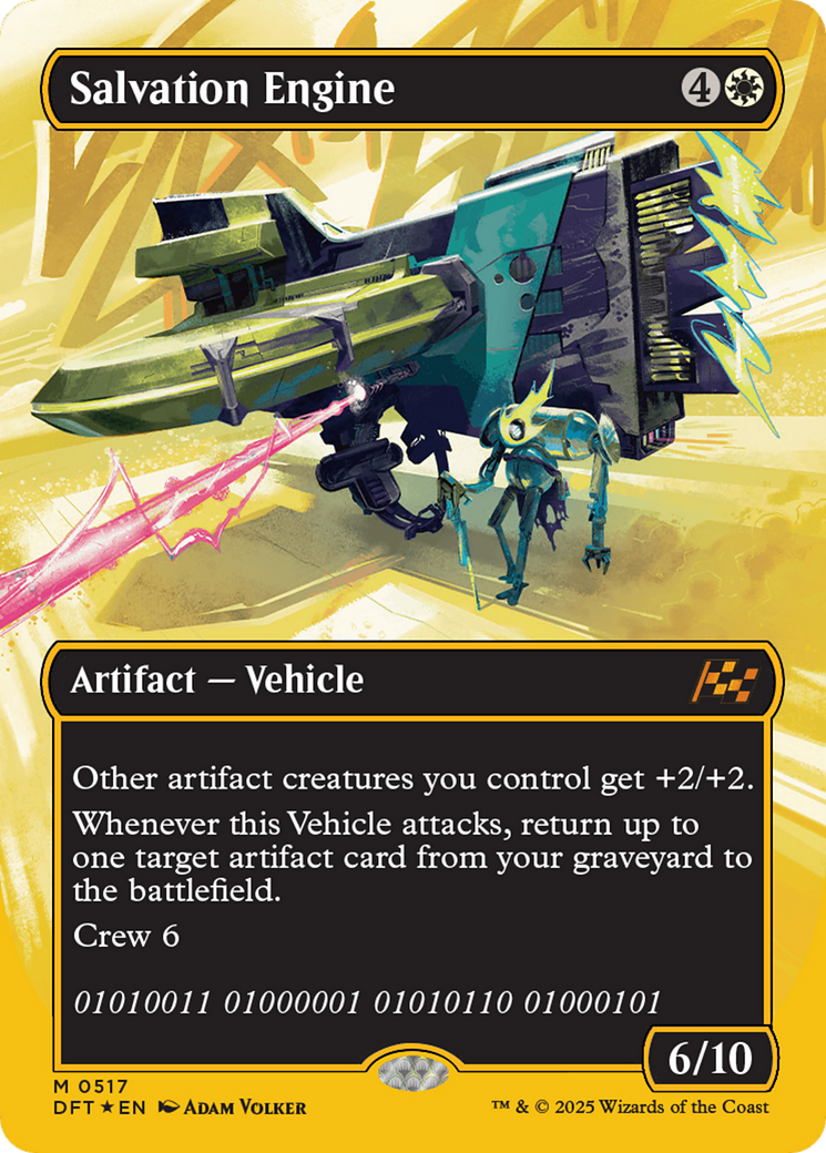 Salvation Engine (Borderless) (First-Place Foil) [Aetherdrift] | Good Games North