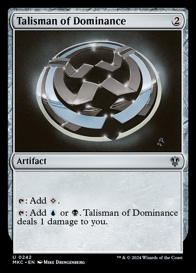 Talisman of Dominance (Commander: Murders at Karlov Manor)  | Good Games North