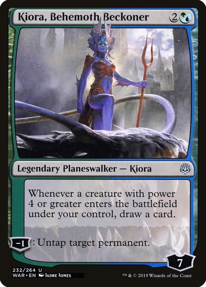 Kiora, Behemoth Beckoner (War of the Spark)  - Foil | Good Games North