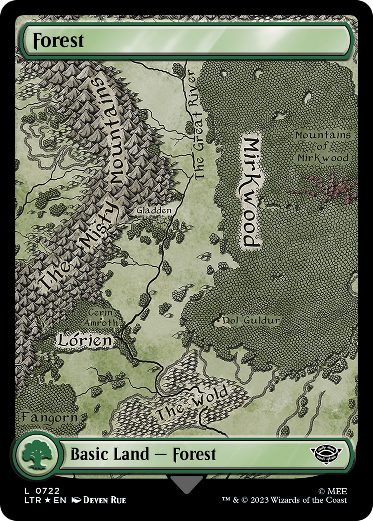Forest (0722) (Surge Foil) [The Lord of the Rings: Tales of Middle-Earth] | Good Games North