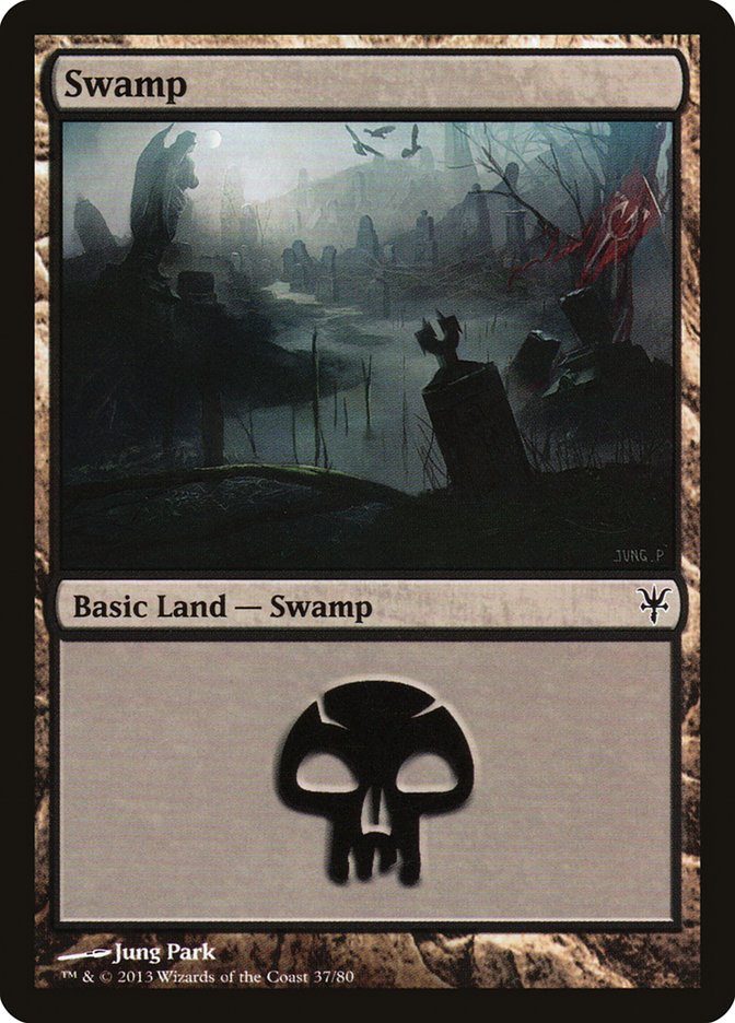 Swamp (37) [Duel Decks: Sorin vs. Tibalt] | Good Games North