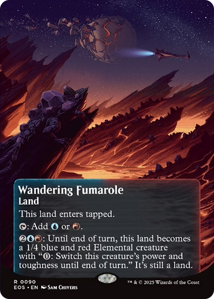 Wandering Fumarole (0090) (Borderless) [Edge of Eternities: Stellar Sights] | Good Games North