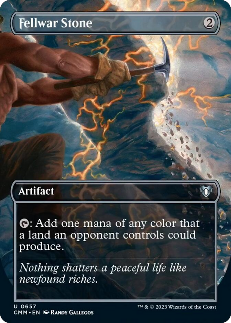 Fellwar Stone (Borderless Alternate Art) [Commander Masters] | Good Games North