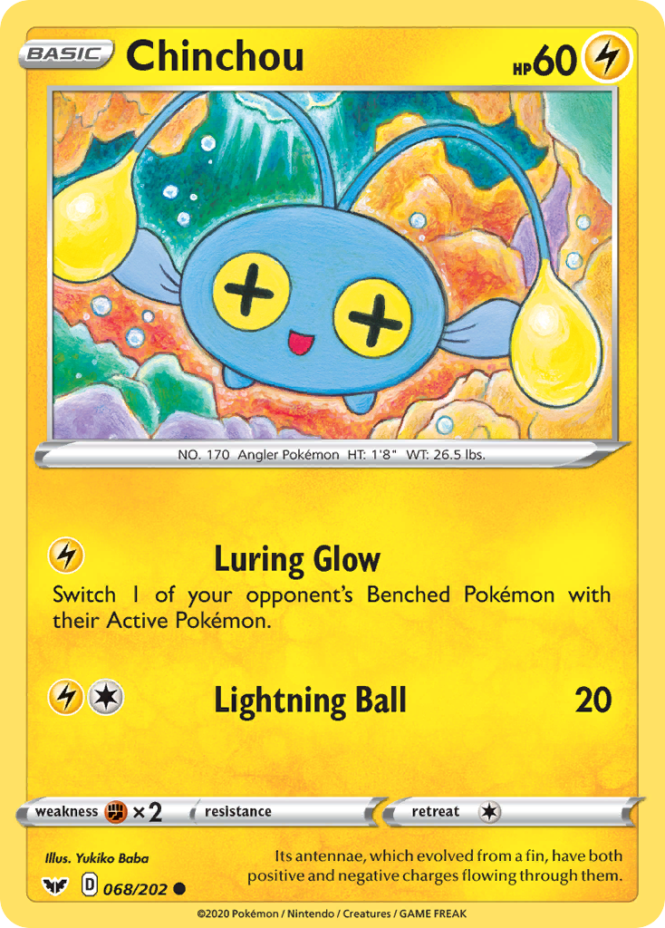 Chinchou (068/202) [Sword & Shield: Base Set] | Good Games North