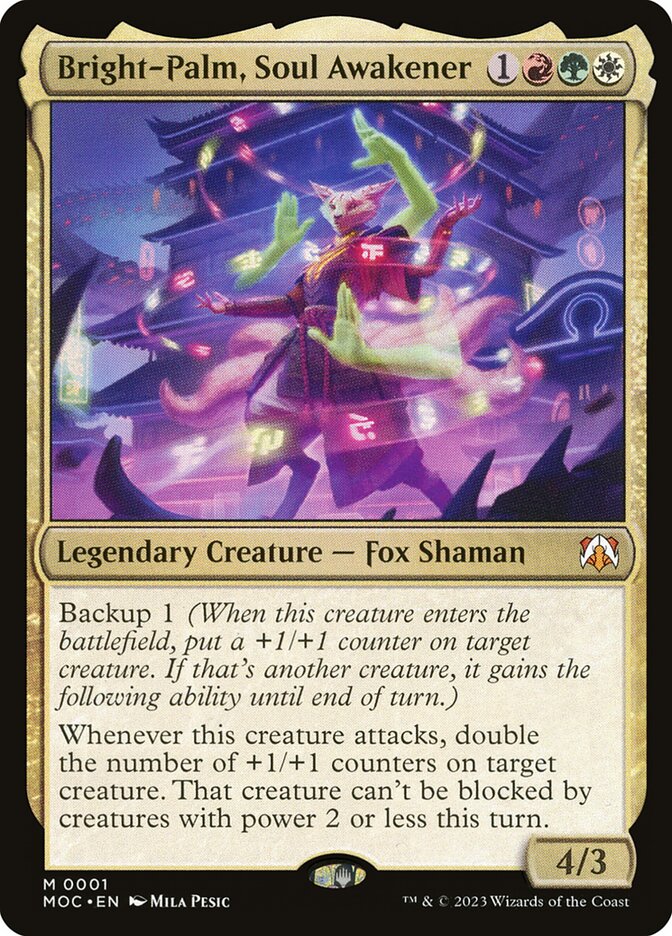 Bright-Palm, Soul Awakener 1 (Commander: March of the Machine)  - Foil | Good Games North