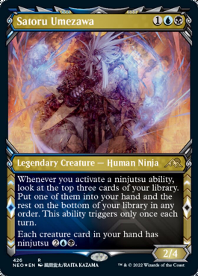 Satoru Umezawa (Showcase) (Foil Etched) [Kamigawa: Neon Dynasty] | Good Games North