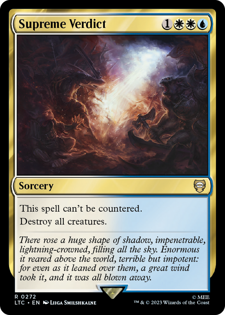 Supreme Verdict [The Lord of the Rings: Tales of Middle-Earth Commander] | Good Games North