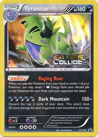 Tyranitar (XY130) (Staff) [XY: Black Star Promos] | Good Games North