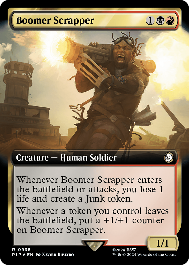 Boomer Scrapper (Extended Art) (Surge Foil) [Fallout] | Good Games North