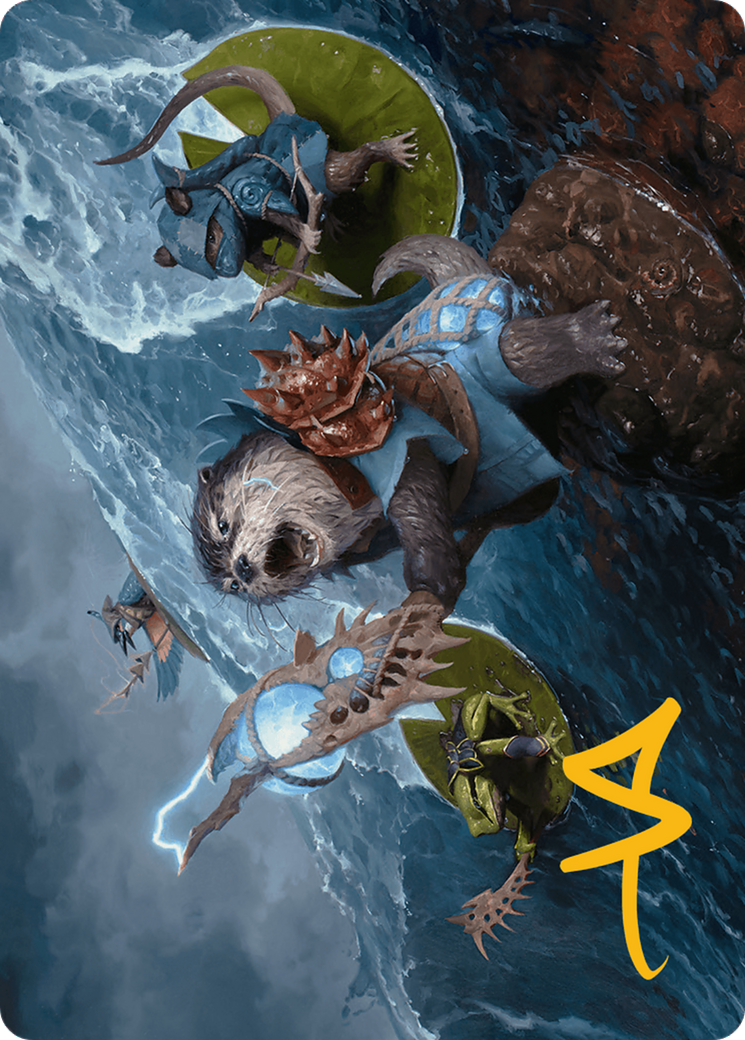 Valley Floodcaller Art Card (Gold-Stamped Signature) [Bloomburrow Art Series] | Good Games North