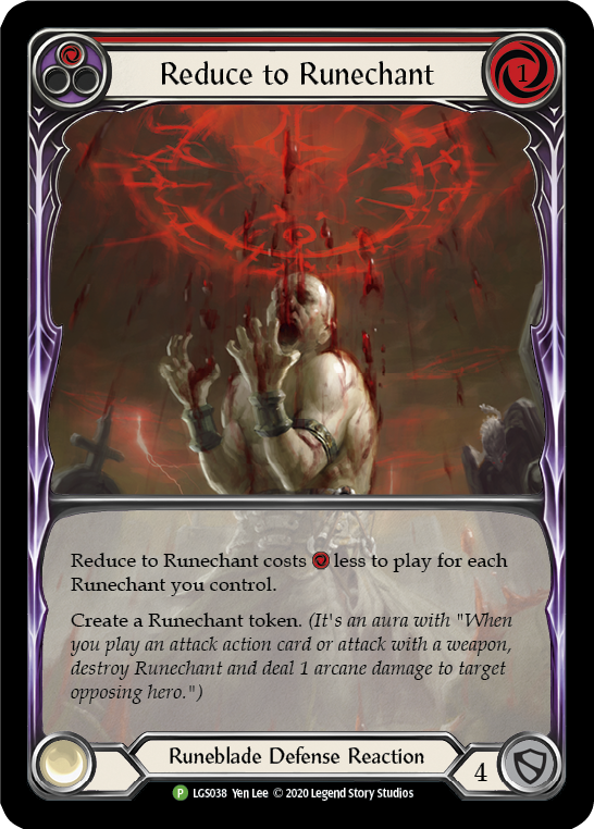 Reduce to Runechant (Red) [LGS038] (Promo)  Rainbow Foil | Good Games North