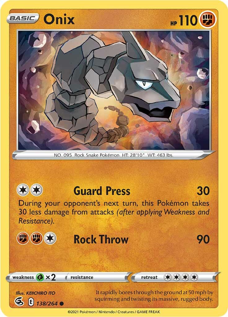 Onix (138/264) [Sword & Shield: Fusion Strike] | Good Games North