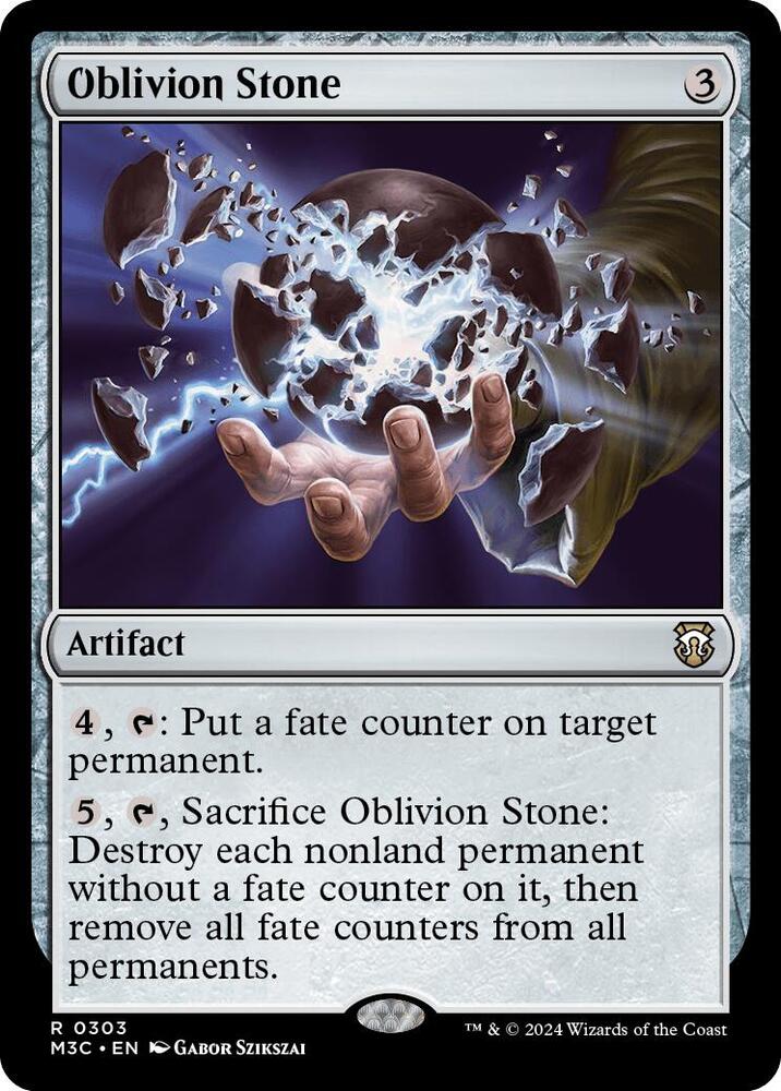 Oblivion Stone 303/411 (Commander: Modern Horizons 3)  - Ripple Foil | Good Games North