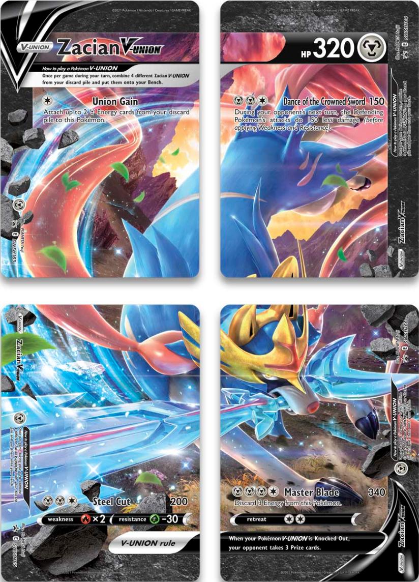 Zacian V-Union (Set of 4) [Sword & Shield: Black Star Promos] | Good Games North