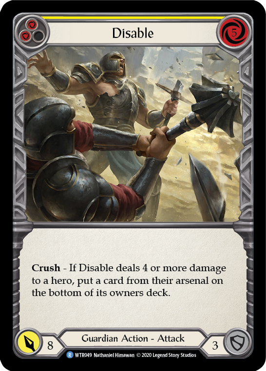 Disable (Yellow) [U-WTR049] (Welcome to Rathe Unlimited)  Unlimited Normal | Good Games North