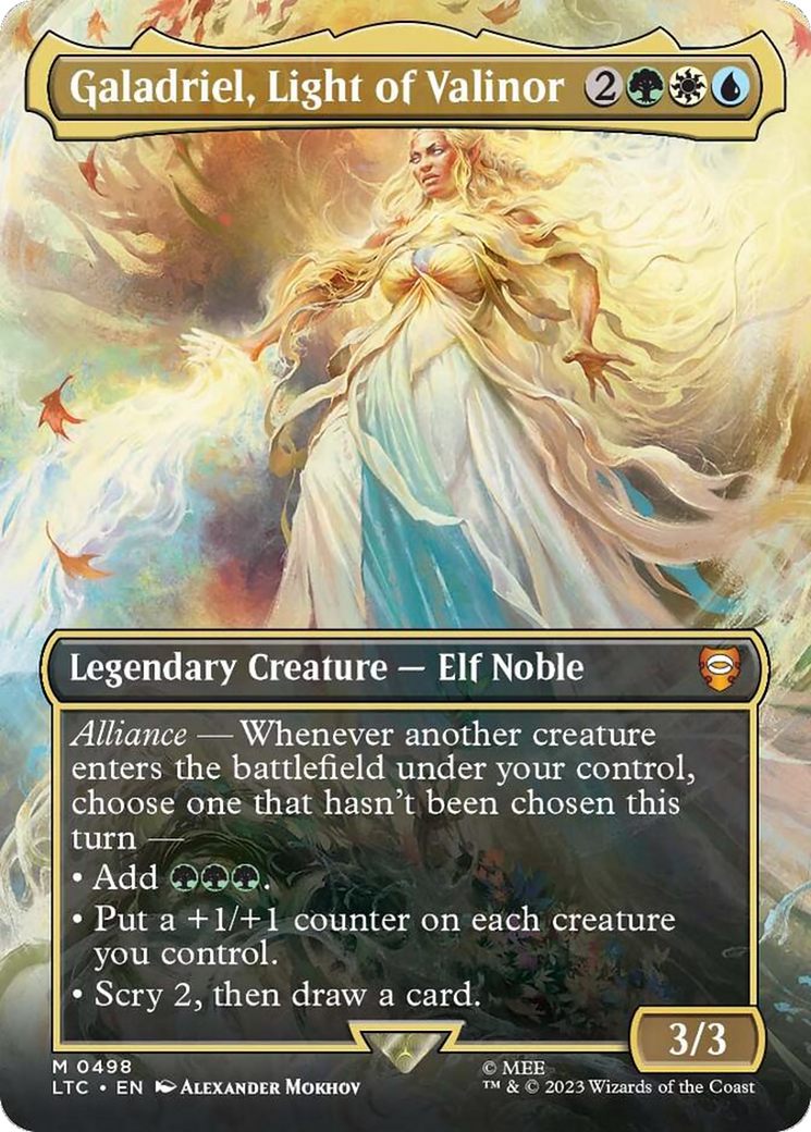 Galadriel, Light of Valinor (Borderless) [The Lord of the Rings: Tales of Middle-Earth Commander] | Good Games North