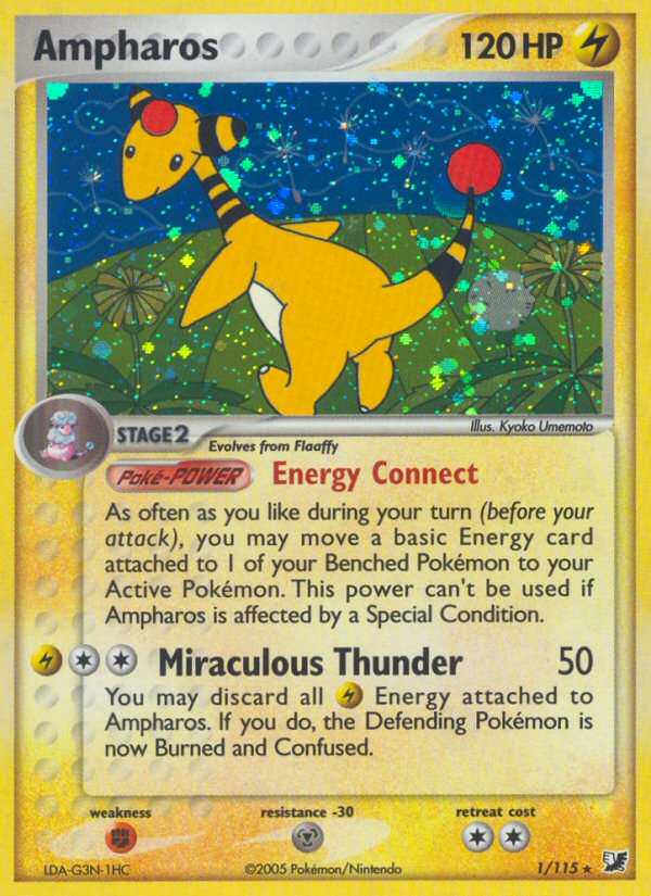 Ampharos (1/115) [EX: Unseen Forces] | Good Games North