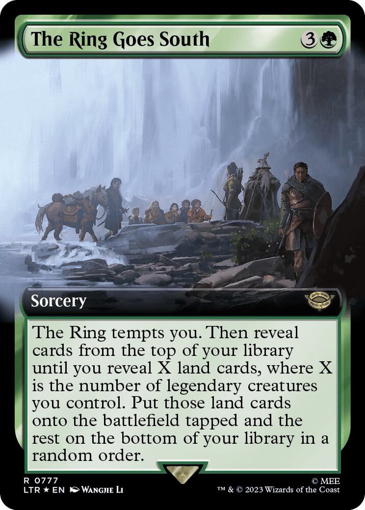 The Ring Goes South Extended Art Surge Foil (Universes Beyond: The Lord of the Rings: Tales of Middle-earth)  - Foil | Good Games North