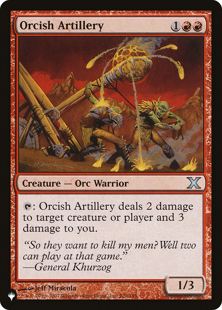 Orcish Artillery [The List] | Good Games North