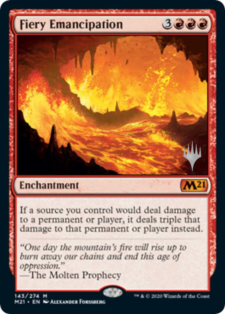 Fiery Emancipation (Promo Pack: Core Set 2021)  | Good Games North