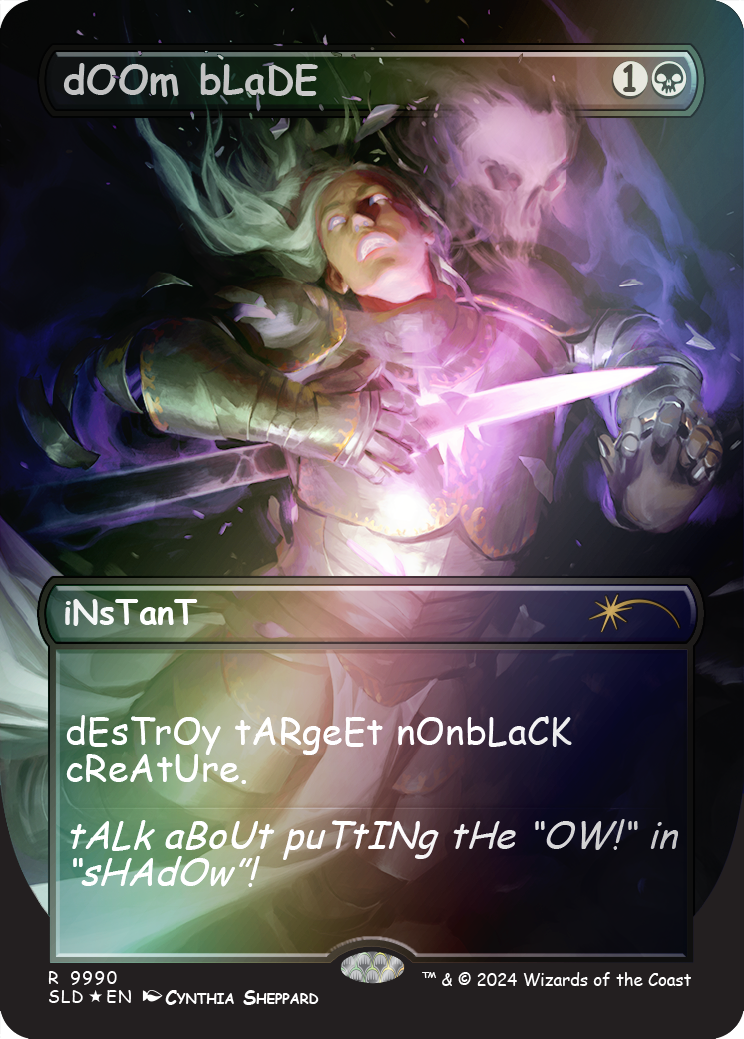 dOOm bLaDE (Rainbow Foil) [Secret Lair Drop Series] | Good Games North
