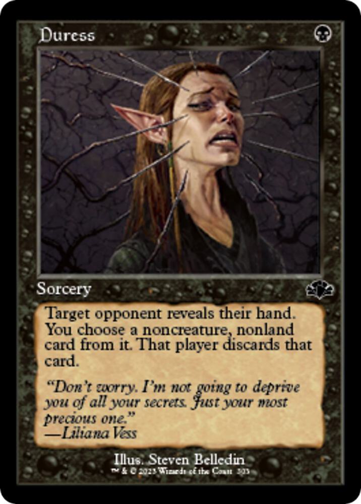 Duress Retro Frame (Dominaria Remastered)  | Good Games North