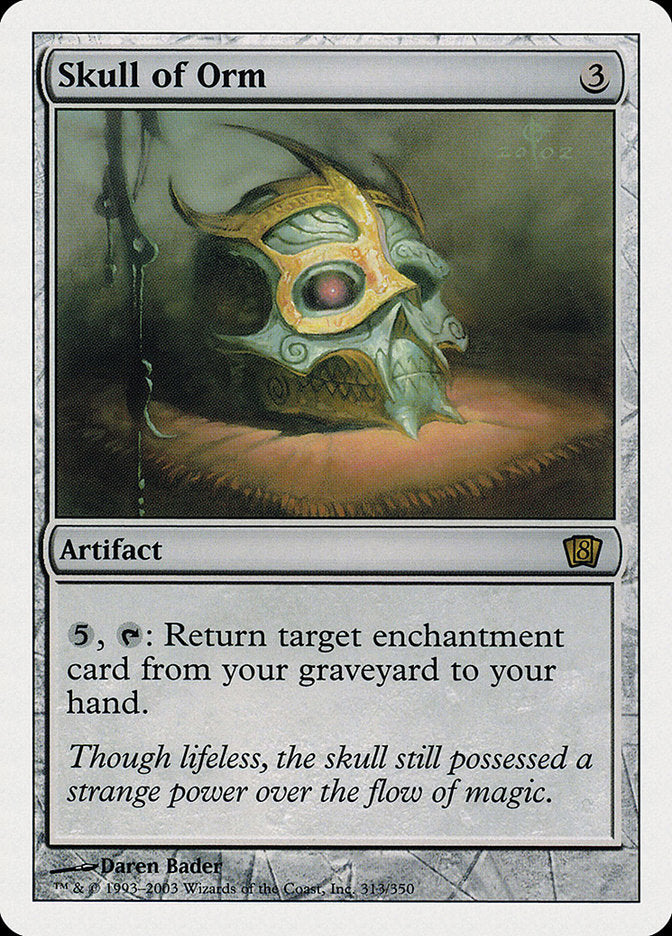 Skull of Orm (8th Edition) [Oversize Cards] | Good Games North