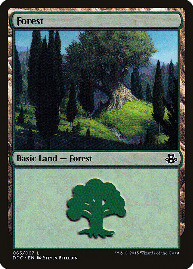 Forest (63) [Duel Decks: Elspeth vs. Kiora] | Good Games North