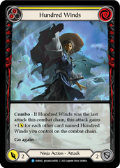 Hundred Winds (Yellow) [EVR042] (Everfest)  1st Edition Extended Art Rainbow Foil | Good Games North