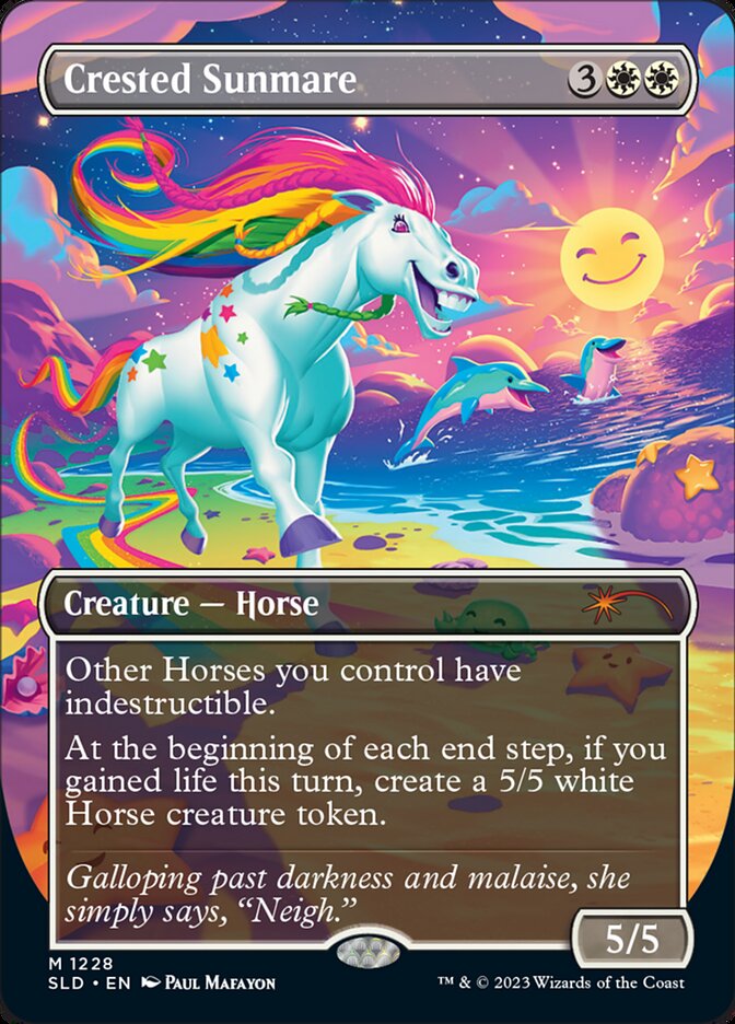 Crested Sunmare (Borderless) [Secret Lair Drop Series] | Good Games North