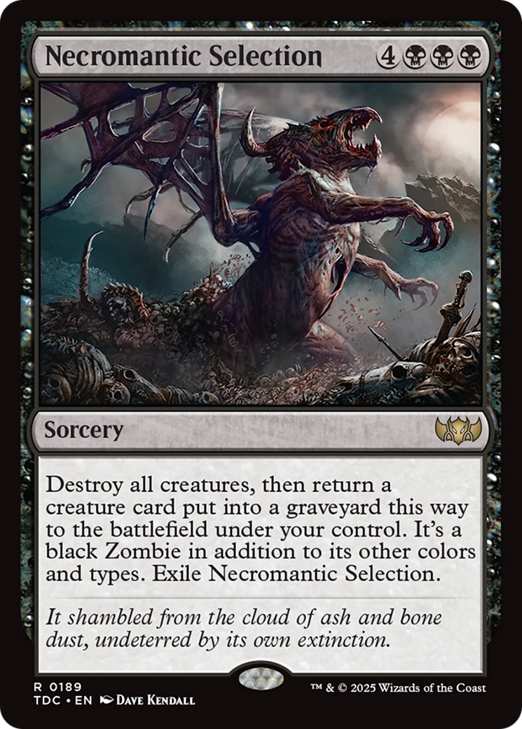 Necromantic Selection [Tarkir: Dragonstorm Commander] | Good Games North
