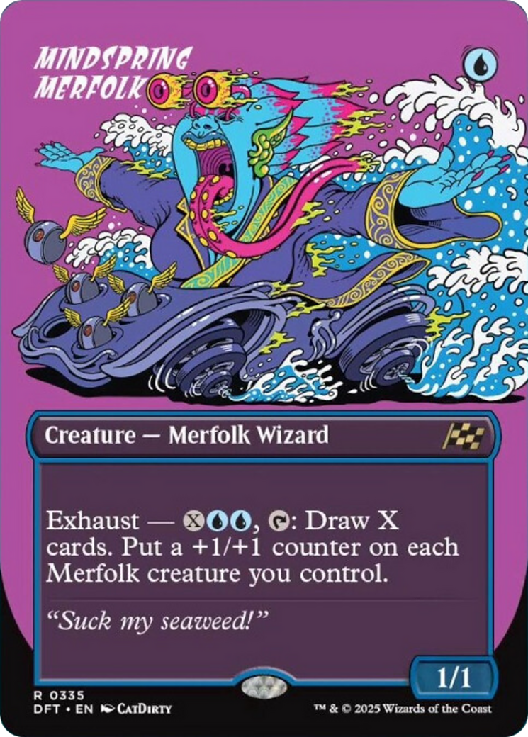 Mindspring Merfolk (Borderless) [Aetherdrift] | Good Games North