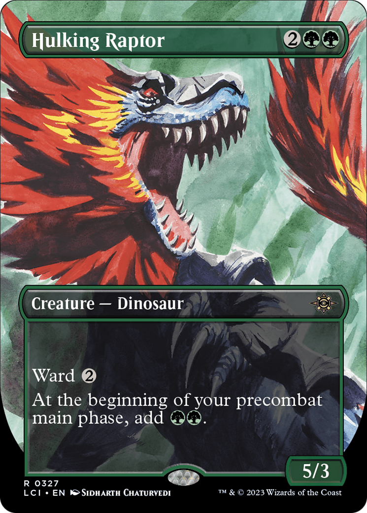 Hulking Raptor (Borderless) [The Lost Caverns of Ixalan] | Good Games North