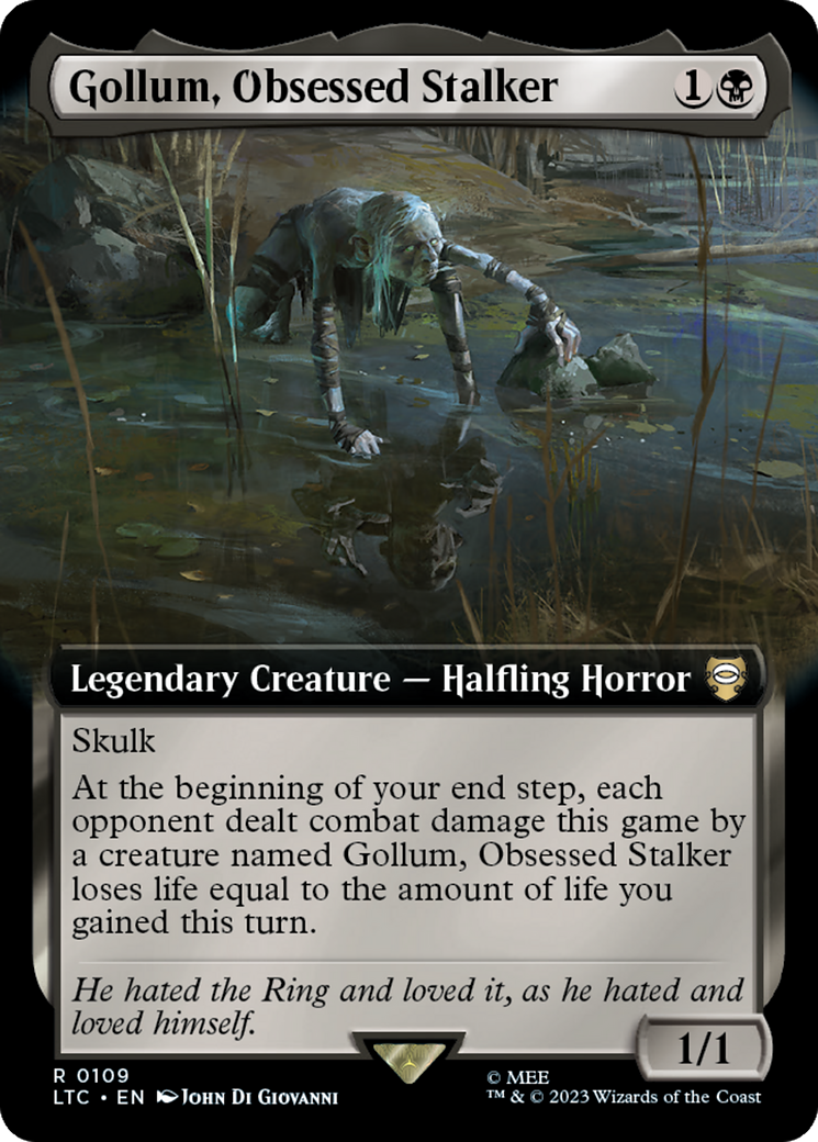 Gollum, Obsessed Stalker (Extended Art) [The Lord of the Rings: Tales of Middle-Earth Commander] | Good Games North