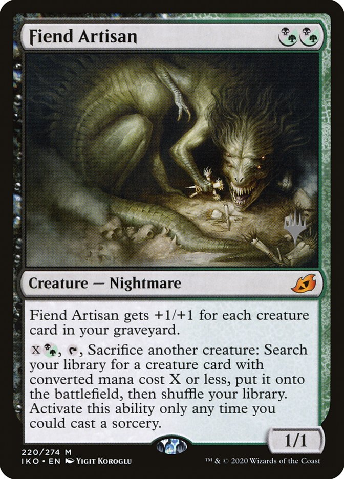 Fiend Artisan (Promo Pack) [Ikoria: Lair of Behemoths Promos] | Good Games North