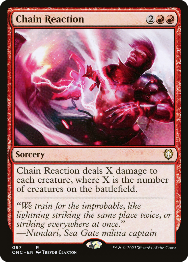 Chain Reaction [Phyrexia: All Will Be One Commander] | Good Games North