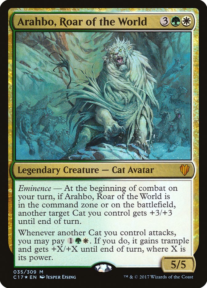 Arahbo, Roar of the World 35 (Commander 2017)  - Foil | Good Games North
