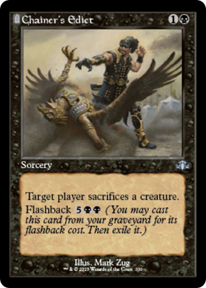 Chainers Edict Retro Frame (Dominaria Remastered)  - Foil | Good Games North