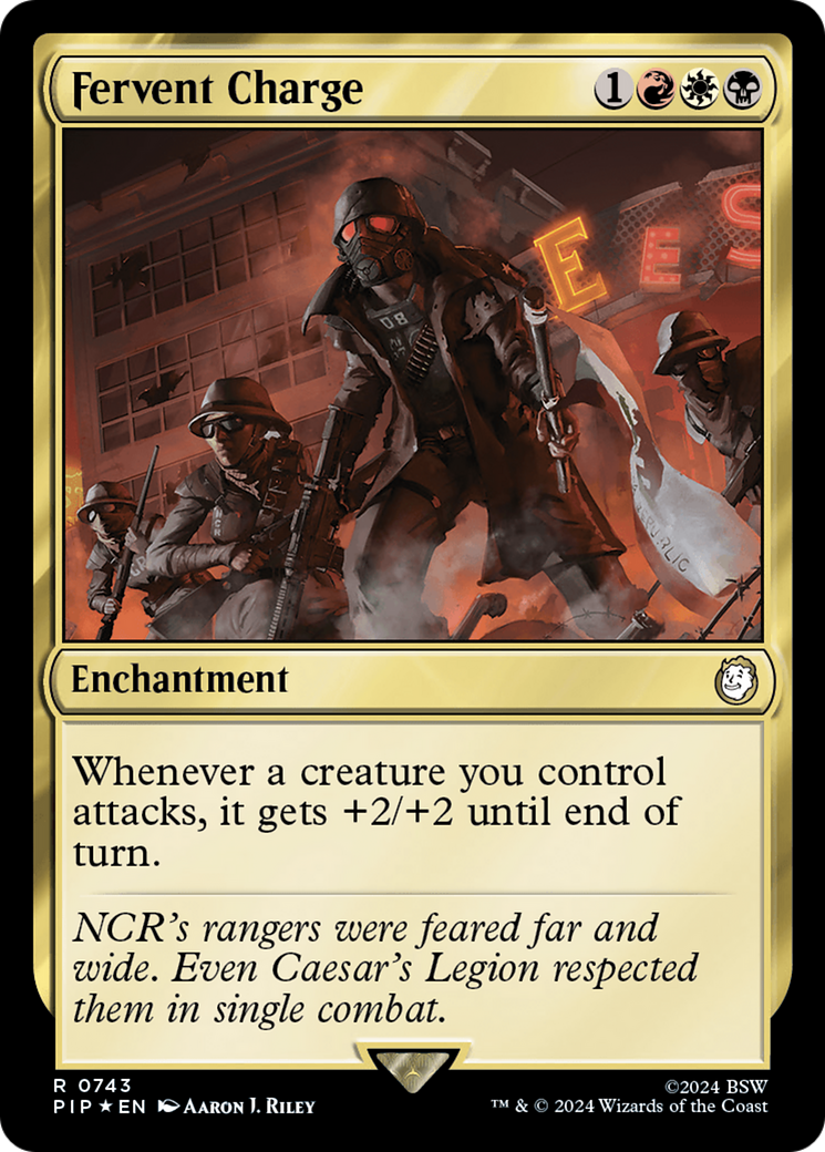 Fervent Charge (Surge Foil) [Fallout] | Good Games North