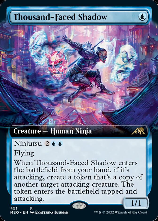 Thousand-Faced Shadow (Extended Art) [Kamigawa: Neon Dynasty] | Good Games North