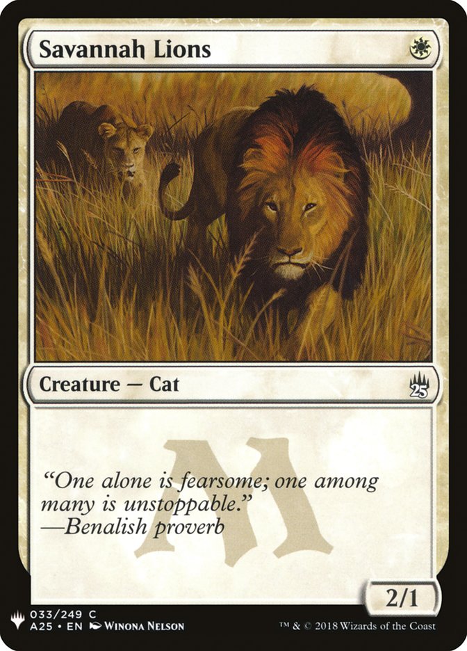 Savannah Lions [Mystery Booster] | Good Games North