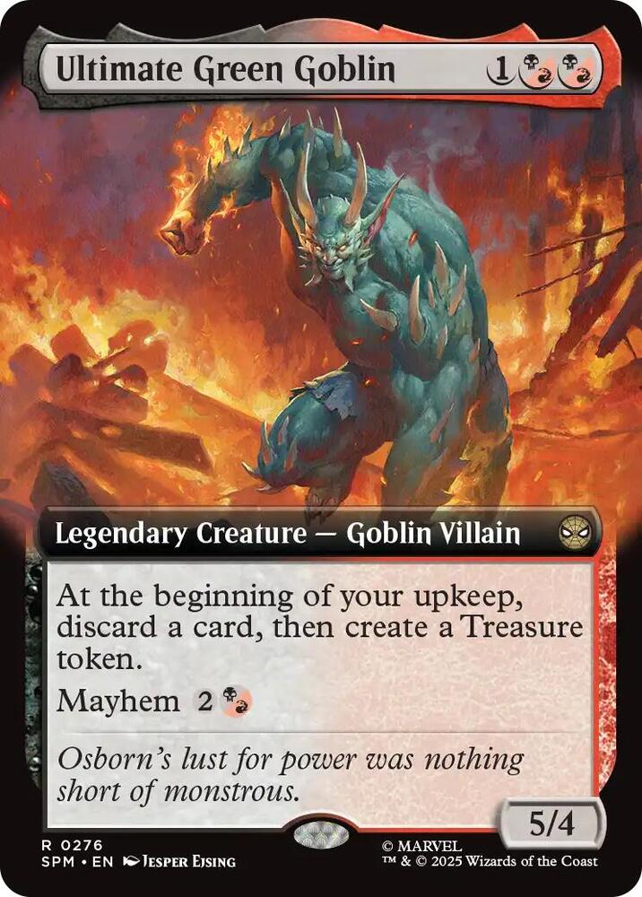 Ultimate Green Goblin Extended Art (Marvel's Spider-Man)  - Foil | Good Games North
