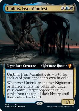 Umbris Fear Manifest Extended Art (Commander: Innistrad: Crimson Vow)  | Good Games North