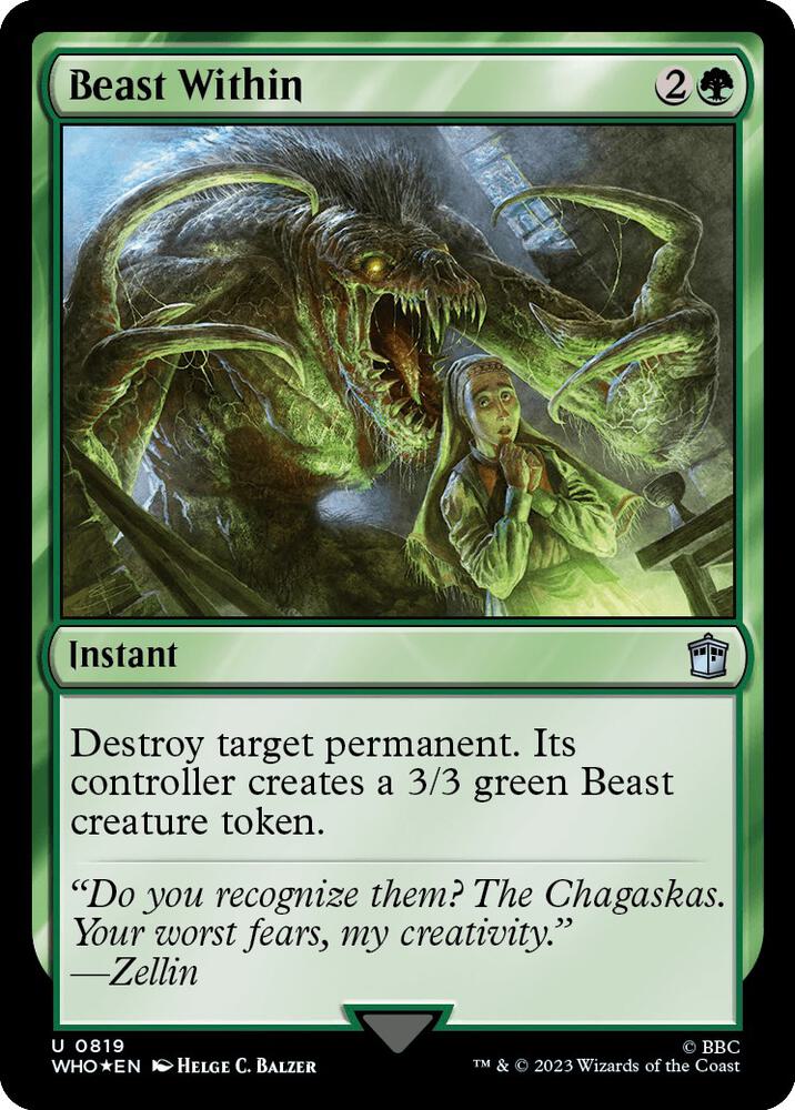 Beast Within Surge Foil (Universes Beyond: Doctor Who)  - Foil | Good Games North