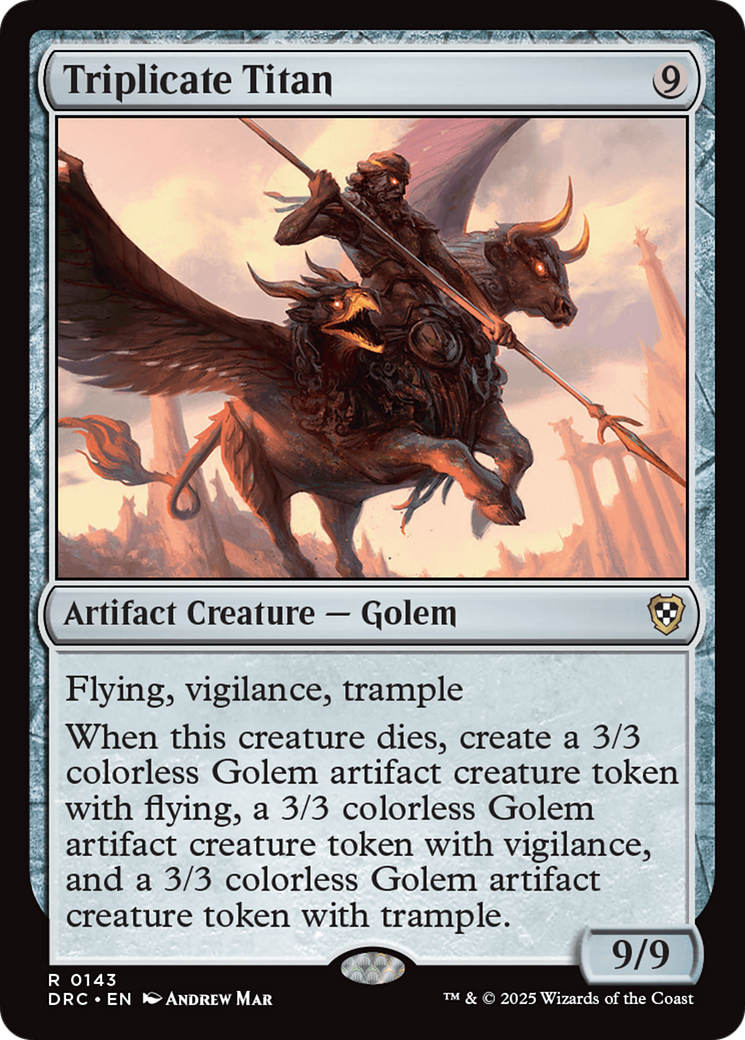 Triplicate Titan [Aetherdrift Commander] | Good Games North