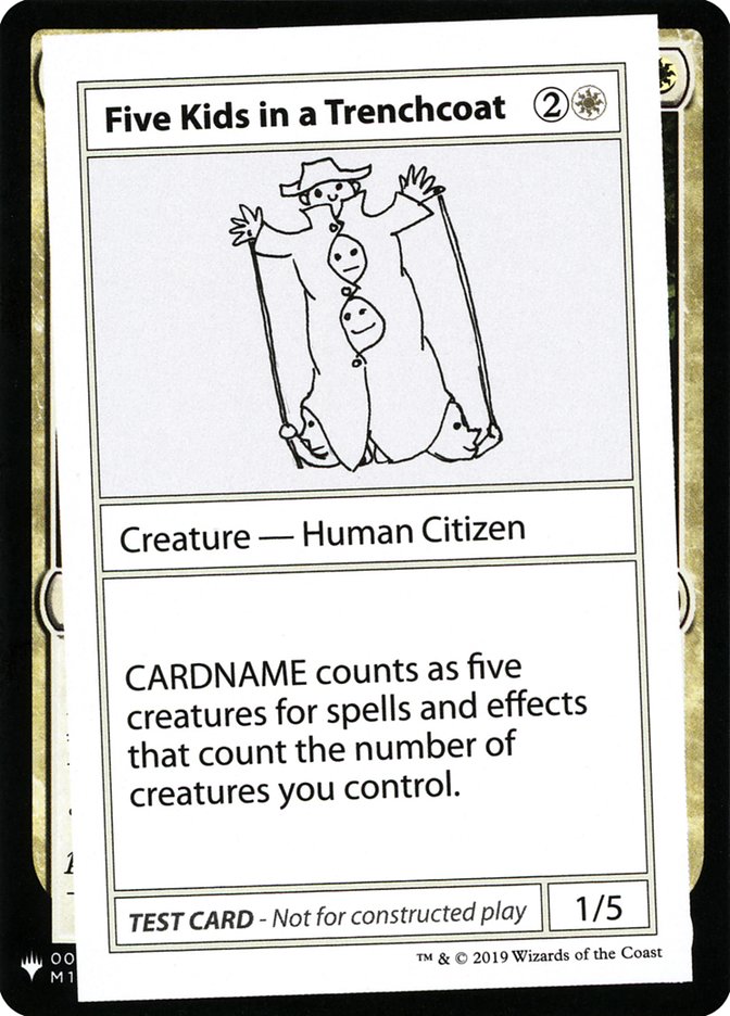 Five Kids in a Trenchcoat [Mystery Booster Playtest Cards] | Good Games North