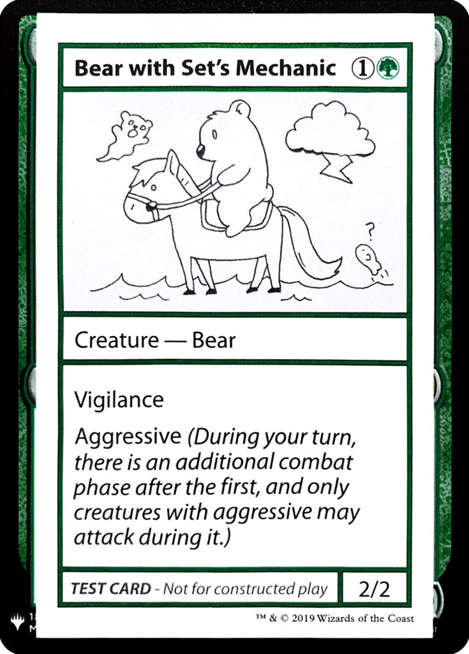 Bear with Set's Mechanic [Mystery Booster Playtest Cards] | Good Games North