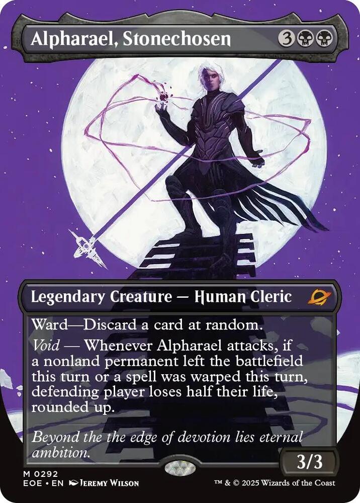 Alpharael, Stonechosen 292/276 (Edge of Eternities)  - Borderless Foil | Good Games North