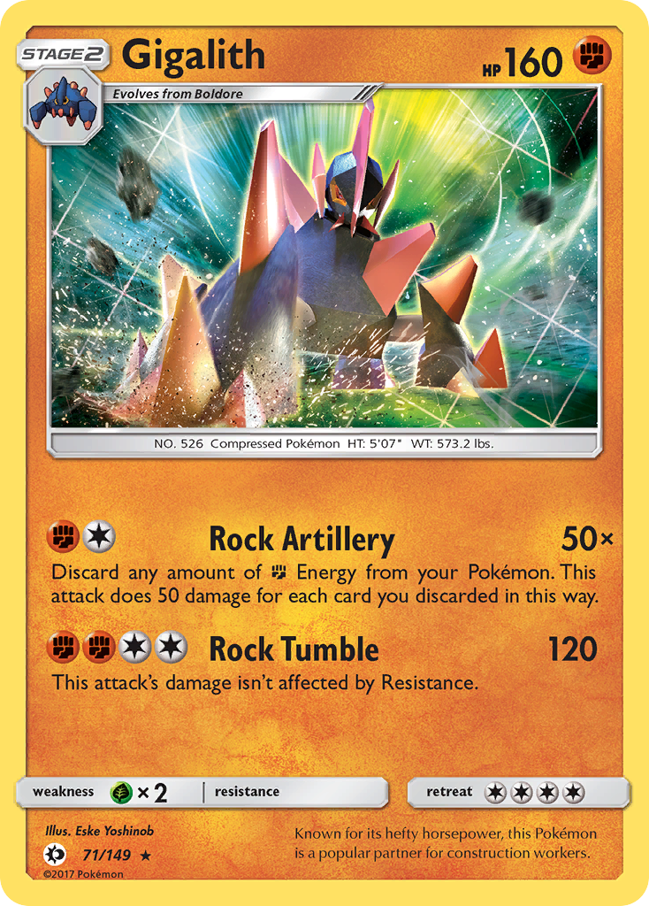 Gigalith (71/149) [Sun & Moon: Base Set] | Good Games North
