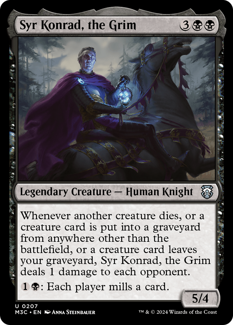 Syr Konrad, the Grim (Ripple Foil) [Modern Horizons 3 Commander] | Good Games North